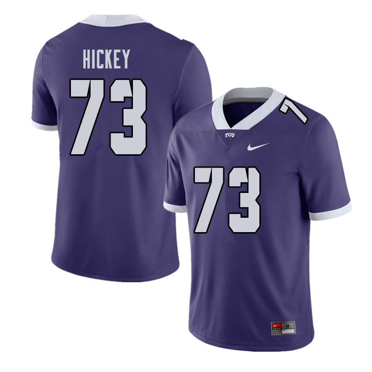 Men #73 Blake Hickey TCU Horned Frogs College Football Jerseys Sale-Purple
